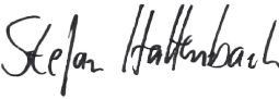 Unterschrift von Stefan Hattenbach